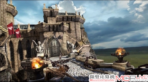 虽然目前ARM暂时无法染指大型3D游戏，但平板上的3D游戏画面已经非常令人满意了。图为《无尽之剑》，运行于ARM平台，画质堪比PC的RPG游戏。